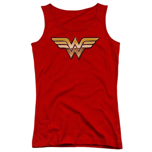 Justice League Golden Womens Tank Top Shirt Red