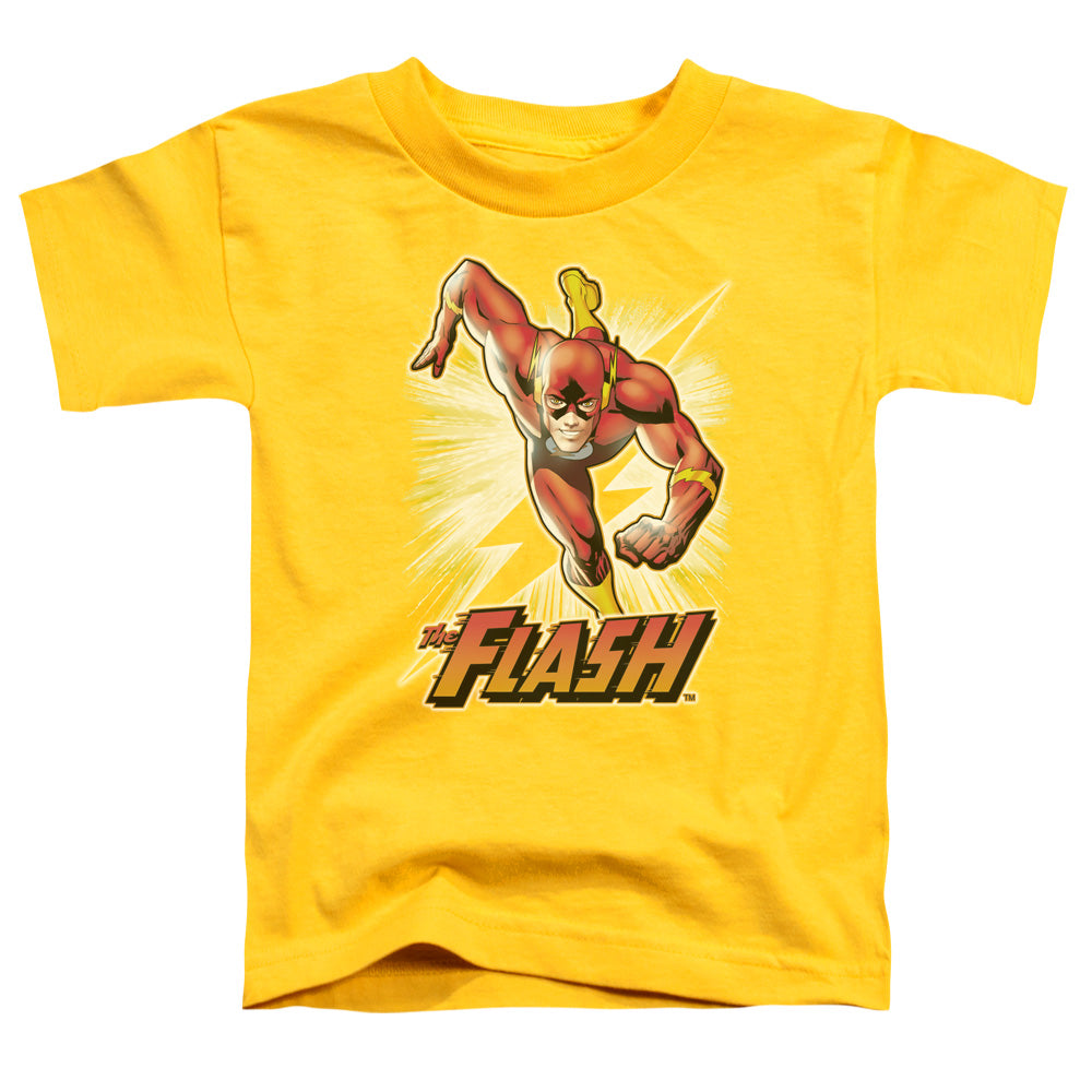 Justice League Flash Yellow Toddler Kids Youth T Shirt Yellow