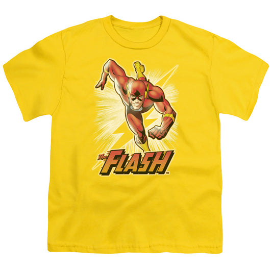 Justice League Flash Yellow Kids Youth T Shirt Yellow