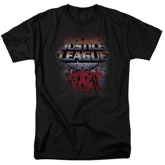 Justice League Star League Mens T Shirt Black