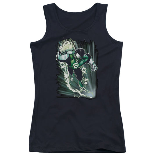 Justice League Emerald Energy Womens Tank Top Shirt Black