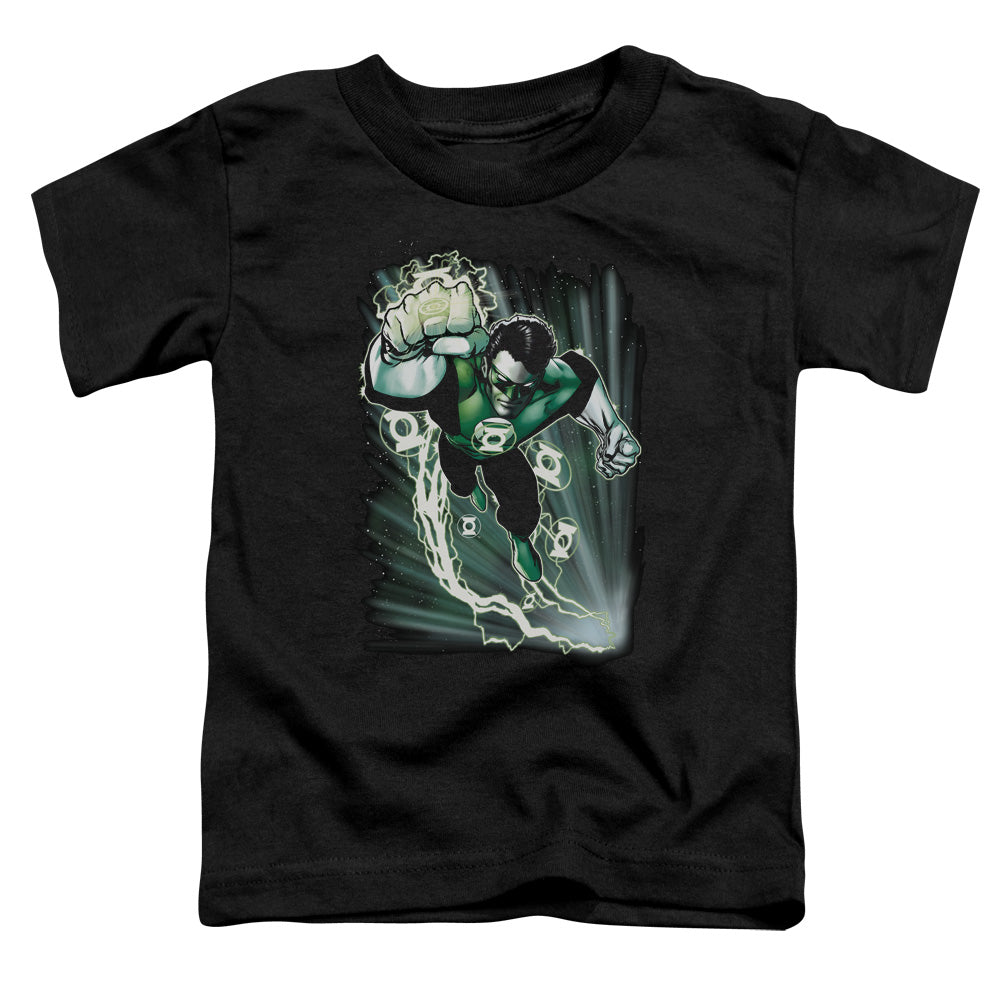 Justice League Emerald Energy Toddler Kids Youth T Shirt Black