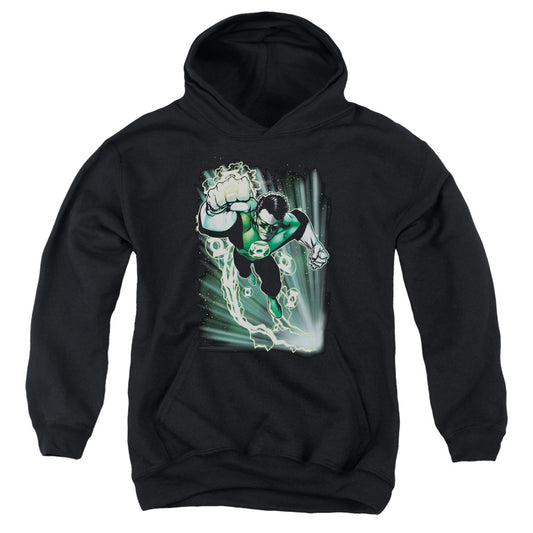 Justice League Emerald Energy Kids Youth Hoodie Black