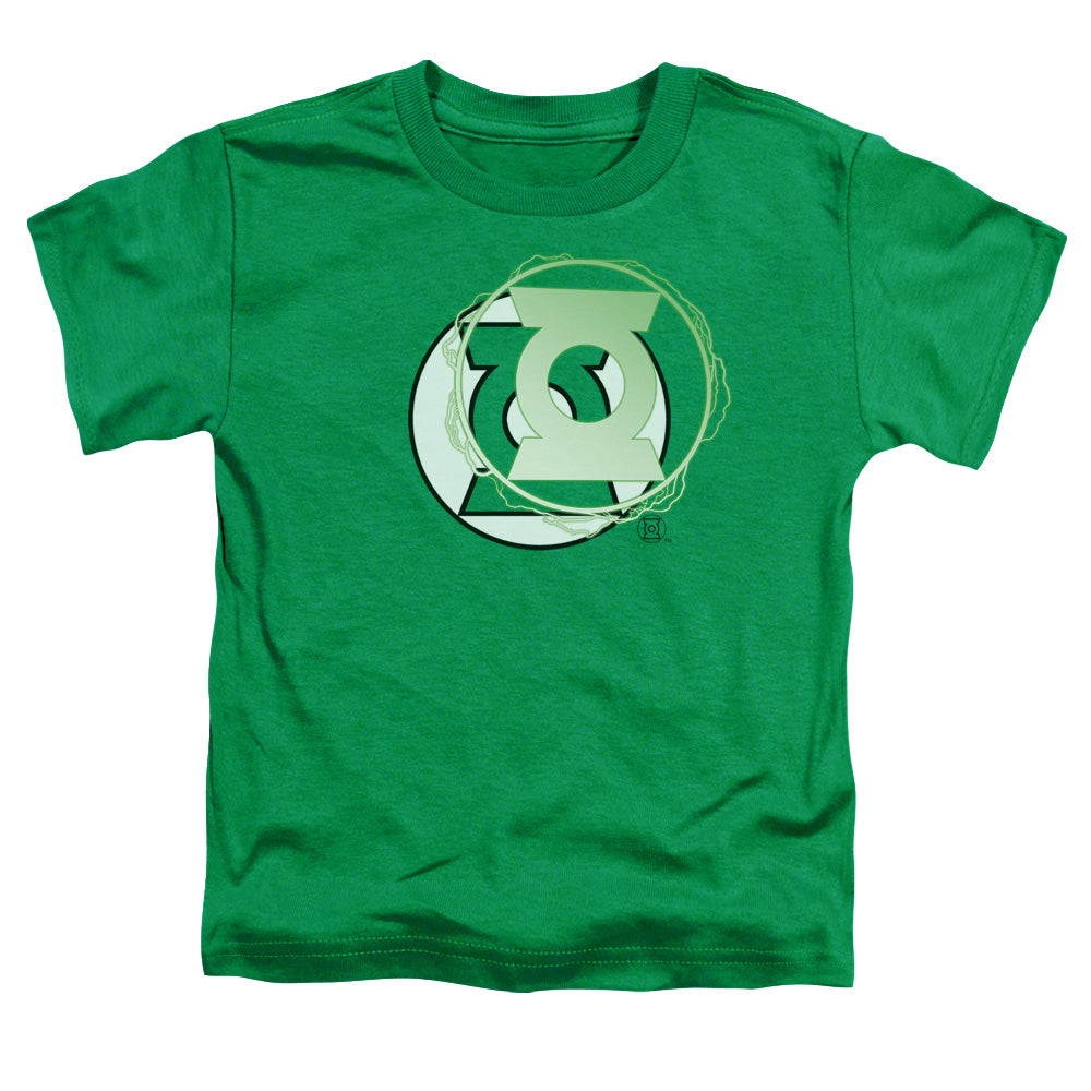 Justice League Gl Energy Logo Toddler Kids Youth T Shirt Kelly Green