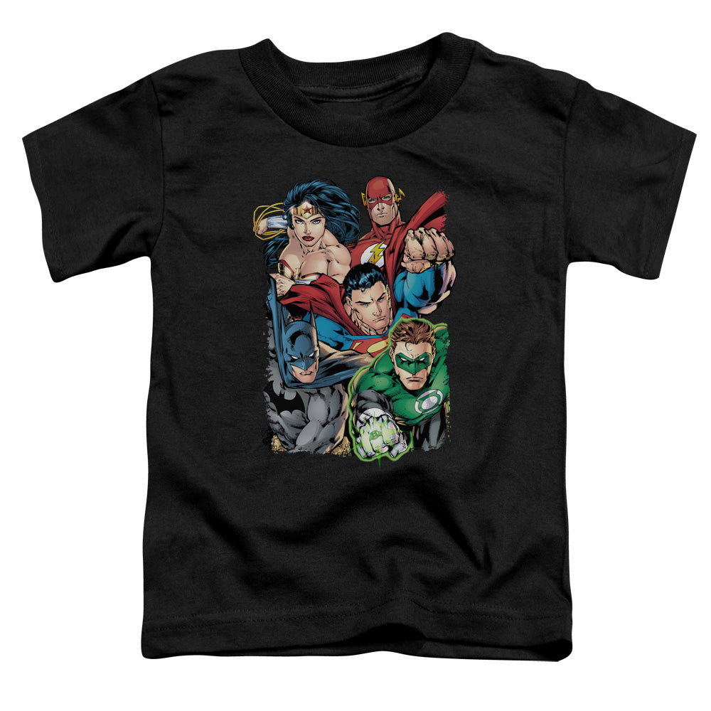 Justice League Break Free Toddler Kids Youth T Shirt Black