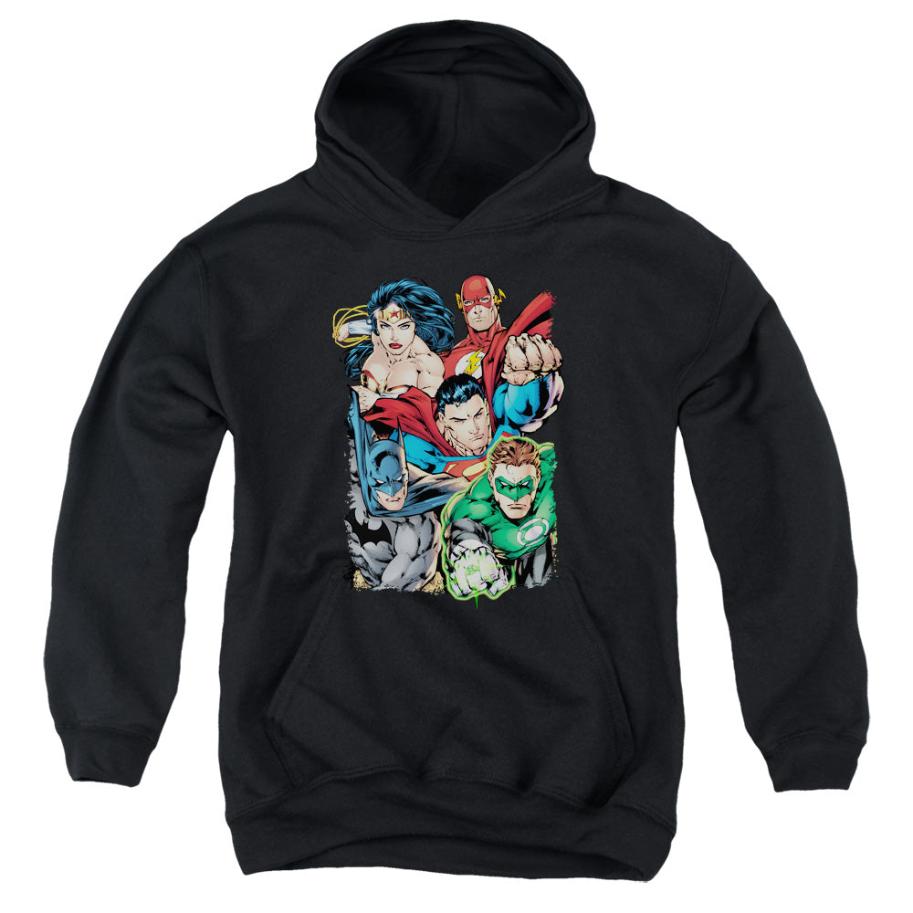 Justice League Break Free Kids Youth Hoodie Black