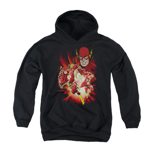 Justice League Speed Force Kids Youth Hoodie Black