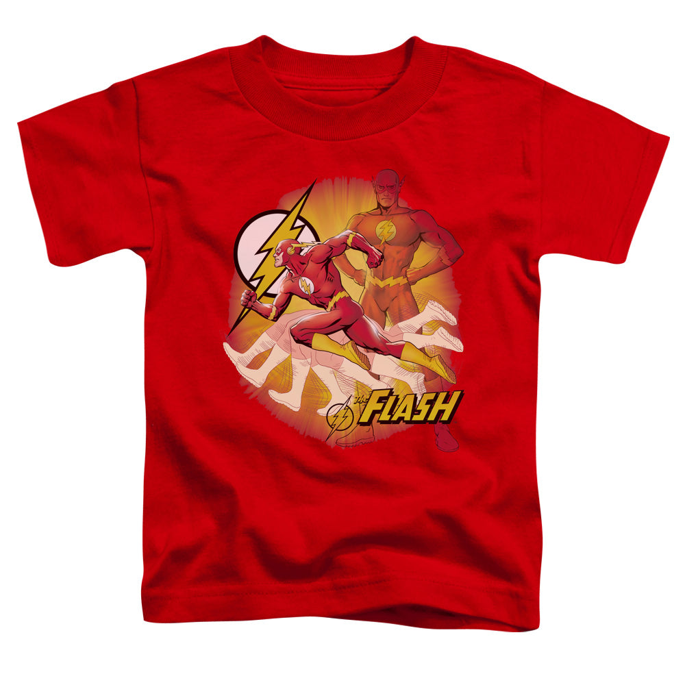 Justice League Lightning Fast Toddler Kids Youth T Shirt Red