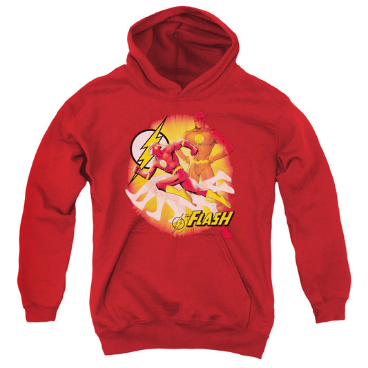 Justice League Lightning Fast Kids Youth Hoodie Red