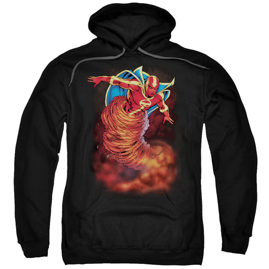 Justice League Tornado Cloud Mens Hoodie Black