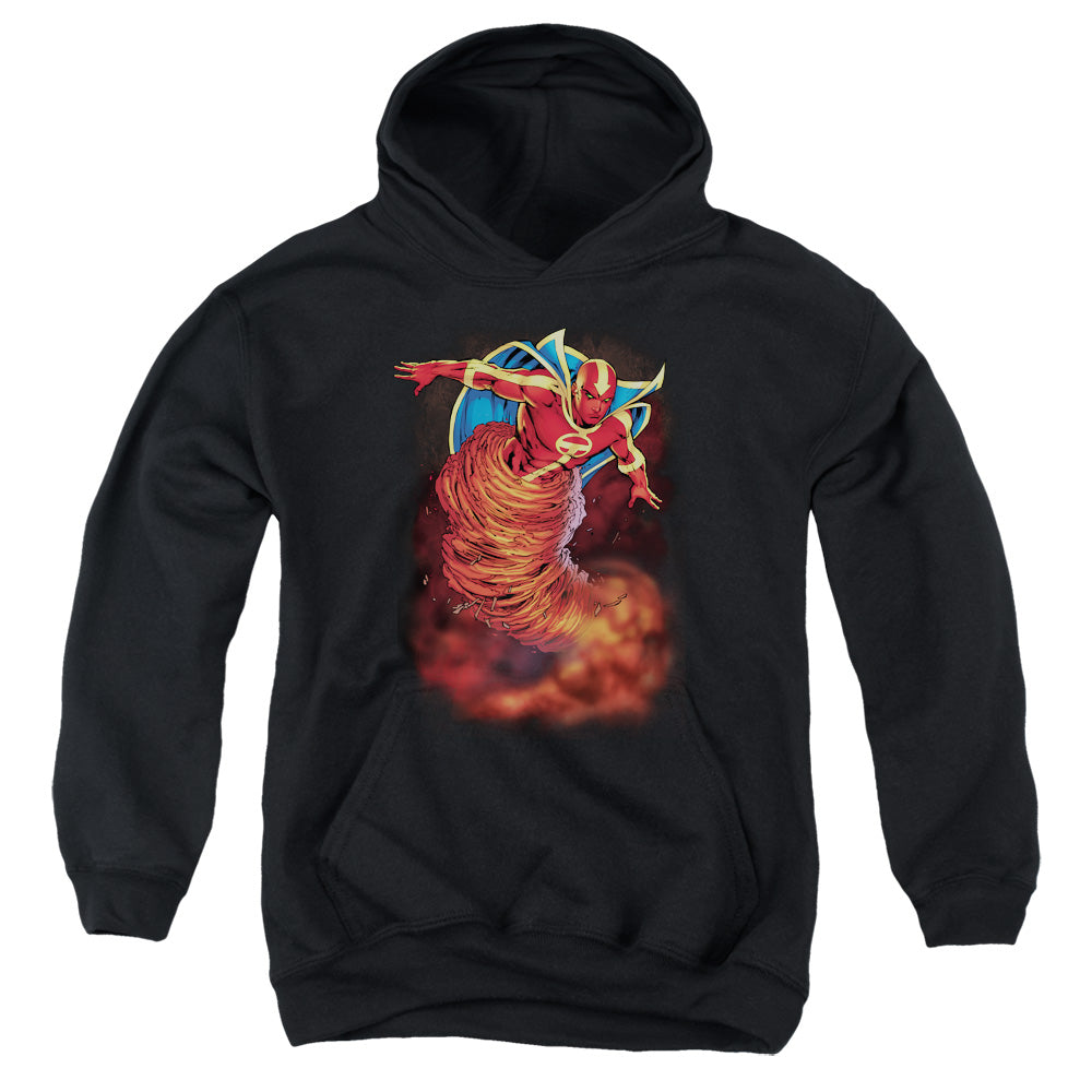 Justice League Tornado Cloud Kids Youth Hoodie Black