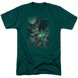 Justice League Brave & Bold #1 Mens T Shirt Hunter Green