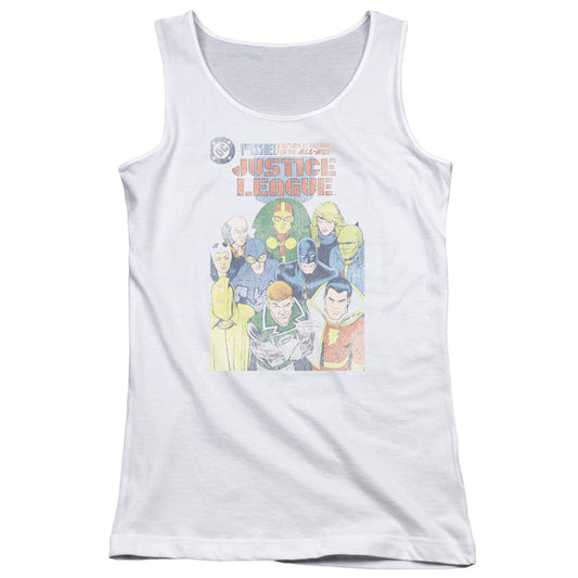 Justice League Justice League #1 Cover Womens Tank Top Shirt White