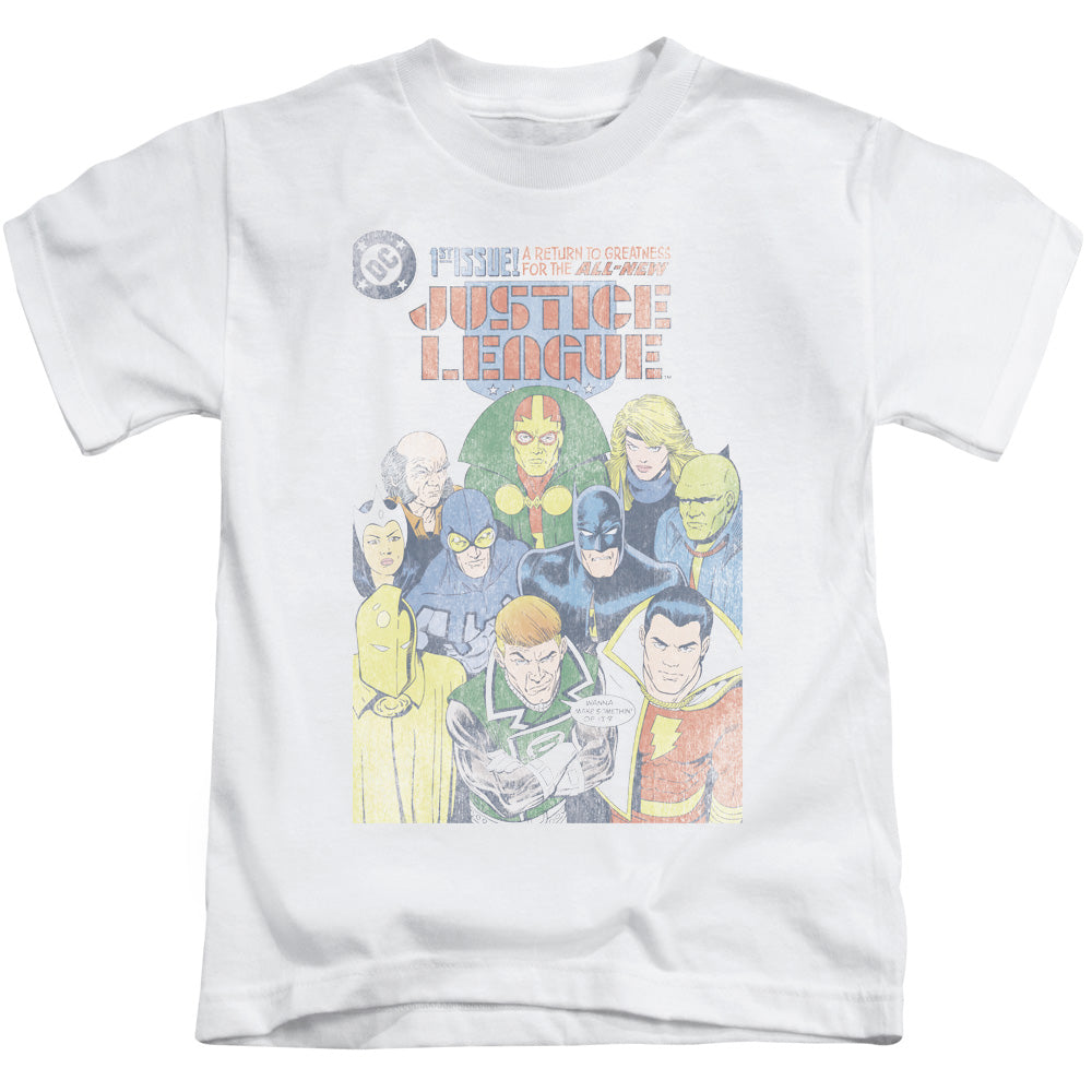 Justice League Justice League #1 Cover Juvenile Kids Youth T Shirt White 
