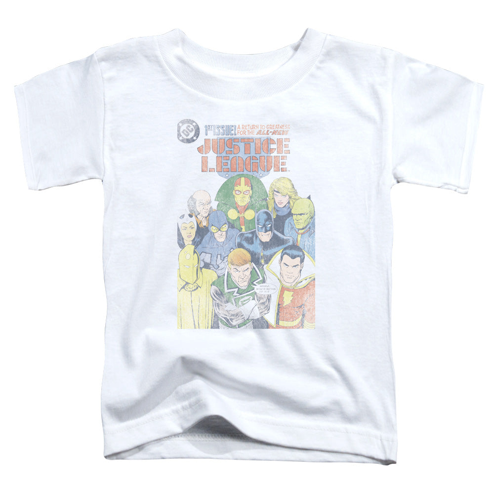 Justice League Justice League #1 Cover Toddler Kids Youth T Shirt White