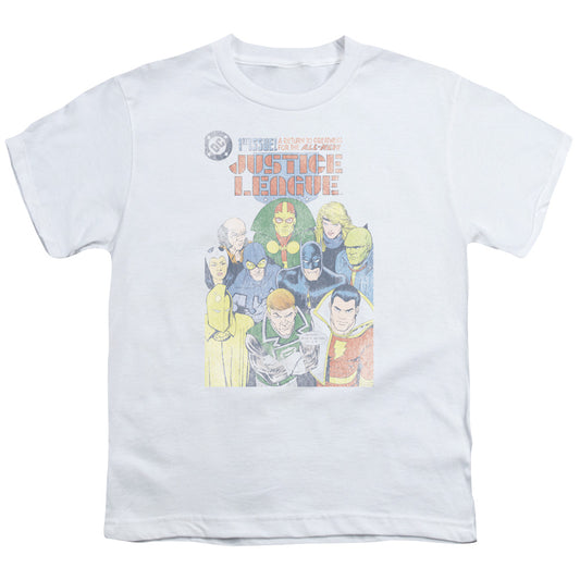 Justice League Justice League #1 Cover Kids Youth T Shirt White