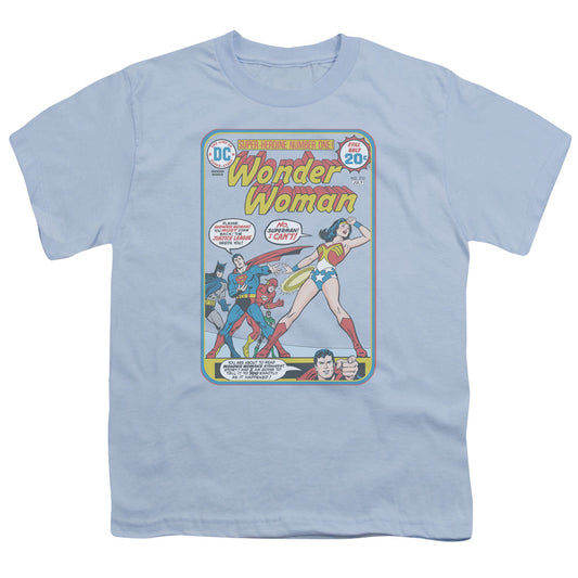Justice League Ww #212 Cover Kids Youth T Shirt Light Blue
