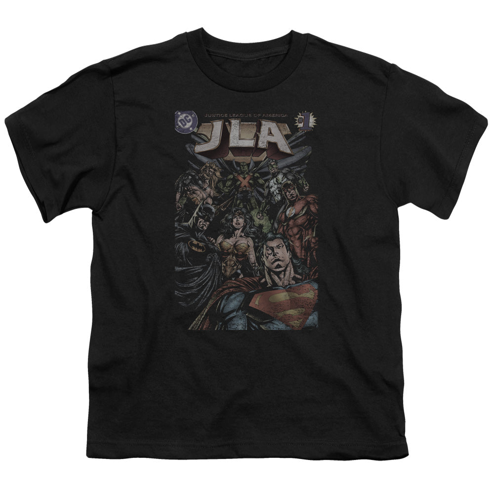 Justice League #1 Cover Kids Youth T Shirt Black