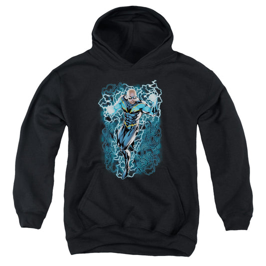 Justice League Black Lightning Bolts Kids Youth Hoodie Black