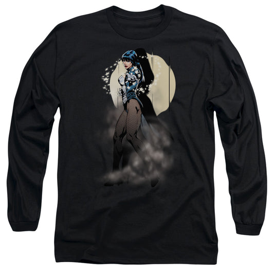 Justice League Zatanna Illusion Mens Long Sleeve Shirt Black