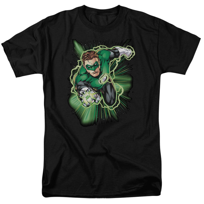 Justice League Green Lantern Energy Mens T Shirt Black