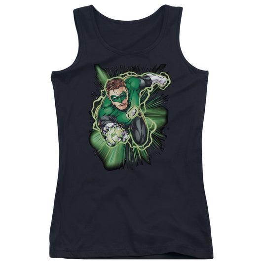 Justice League Green Lantern Energy Womens Tank Top Shirt Black