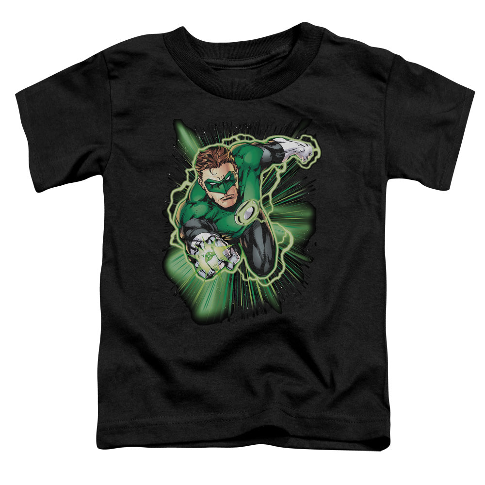 Justice League Green Lantern Energy Toddler Kids Youth T Shirt Black