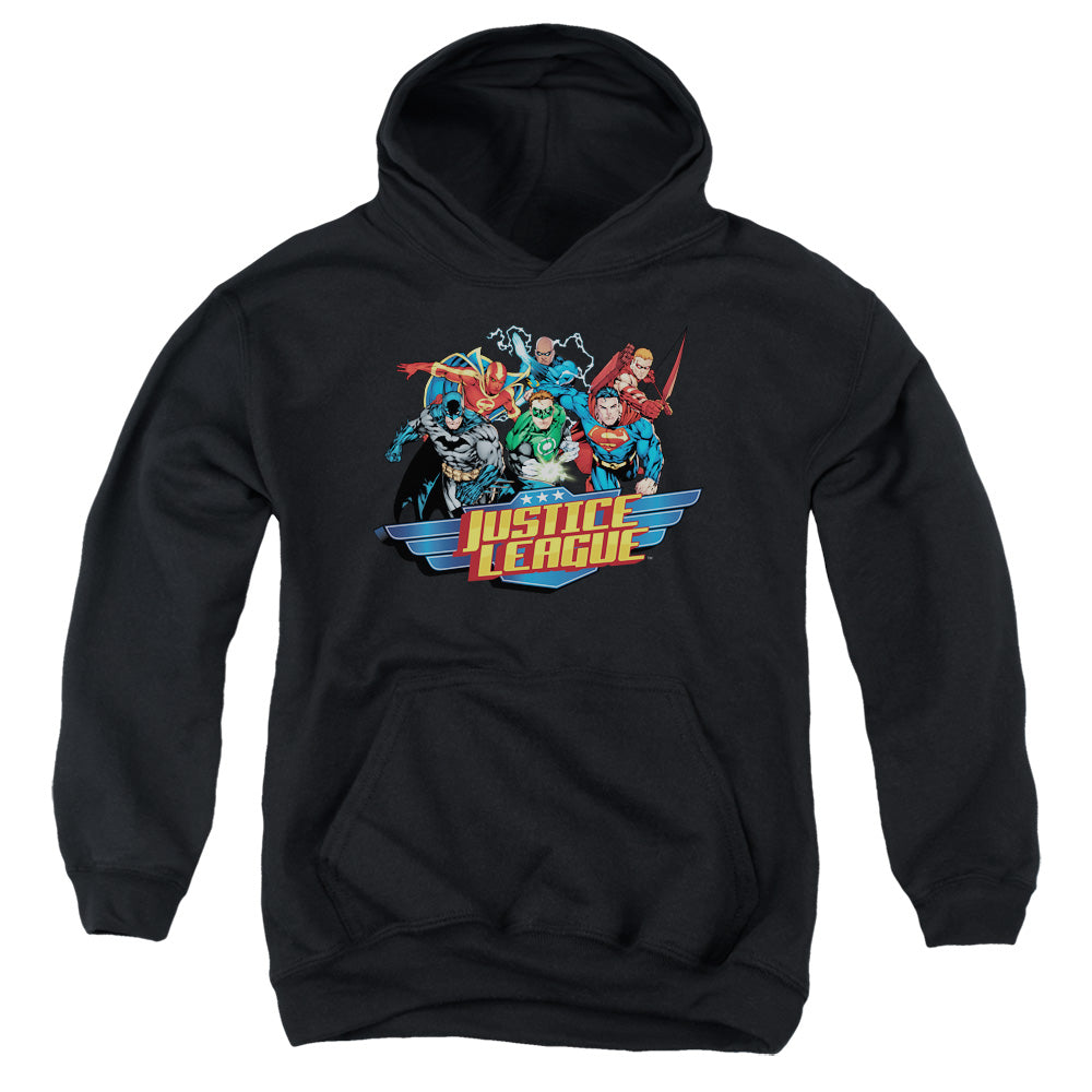 Justice League Ready to Fight Kids Youth Hoodie Black
