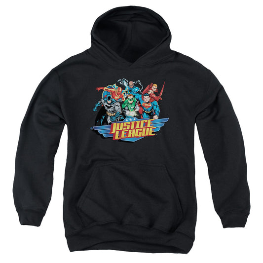 Justice League Ready to Fight Kids Youth Hoodie Black