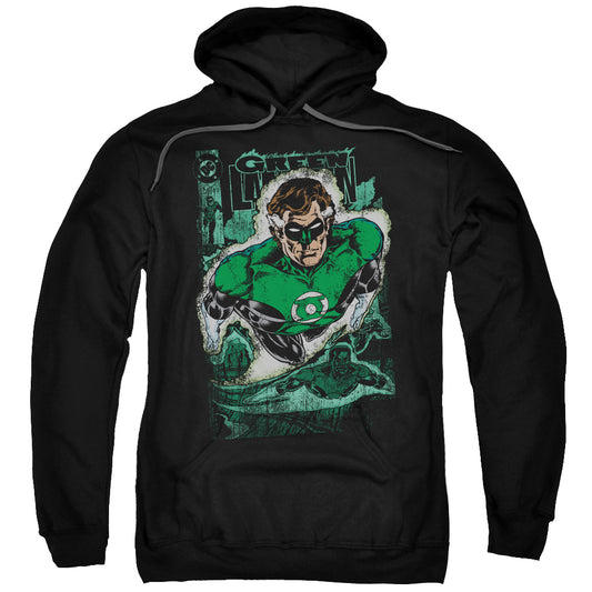 Justice League Green Lantern #1 Distress Mens Hoodie Black