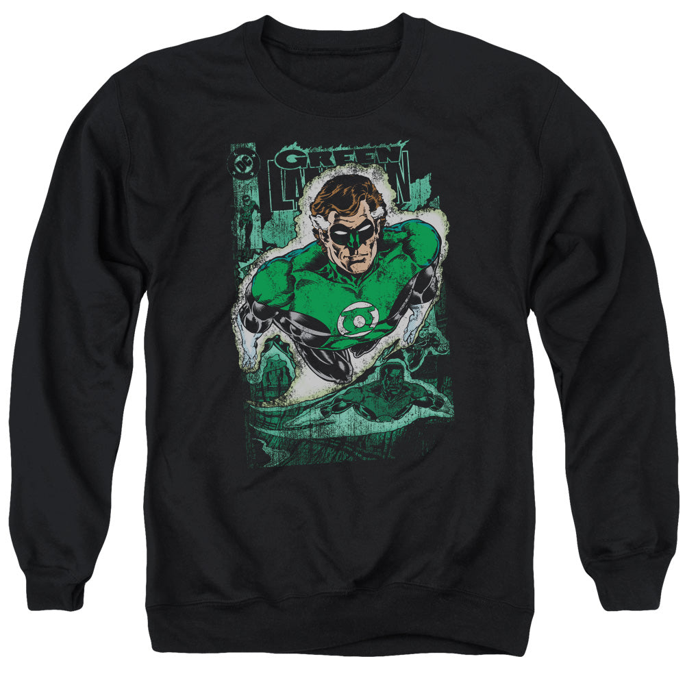 Justice League Green Lantern #1 Distress Mens Crewneck Sweatshirt Black