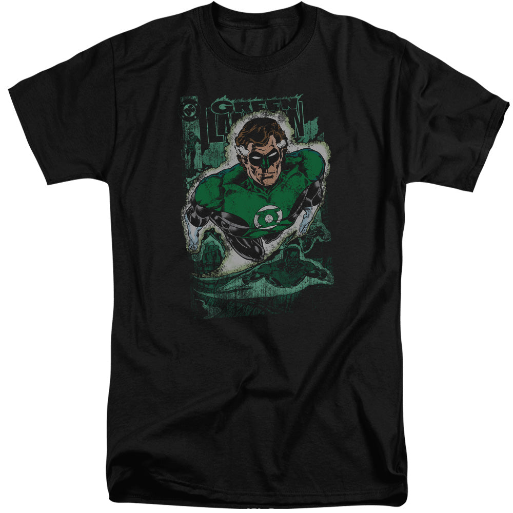 Justice League Green Lantern #1 Distress Mens Tall T Shirt Black