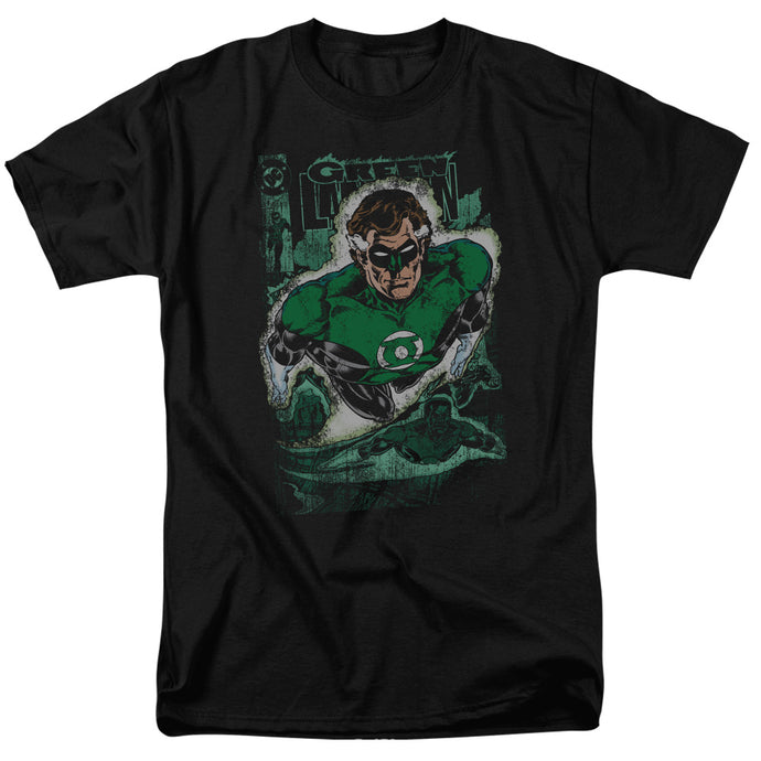 Justice League Green Lantern #1 Distress Mens T Shirt Black