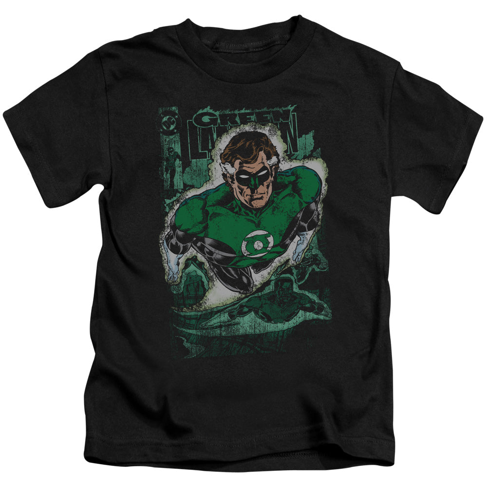 Justice League Green Lantern #1 Distress Juvenile Kids Youth T Shirt Black 