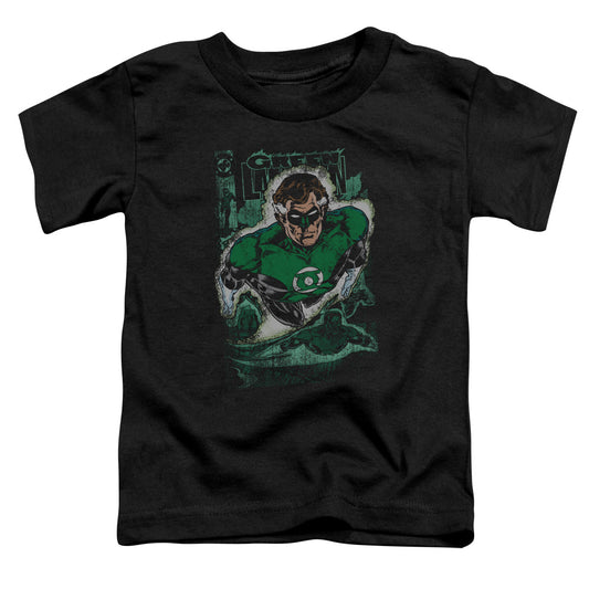Justice League Green Lantern #1 Distress Toddler Kids Youth T Shirt Black