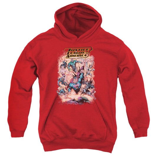 Justice League Lost Kids Youth Hoodie Red