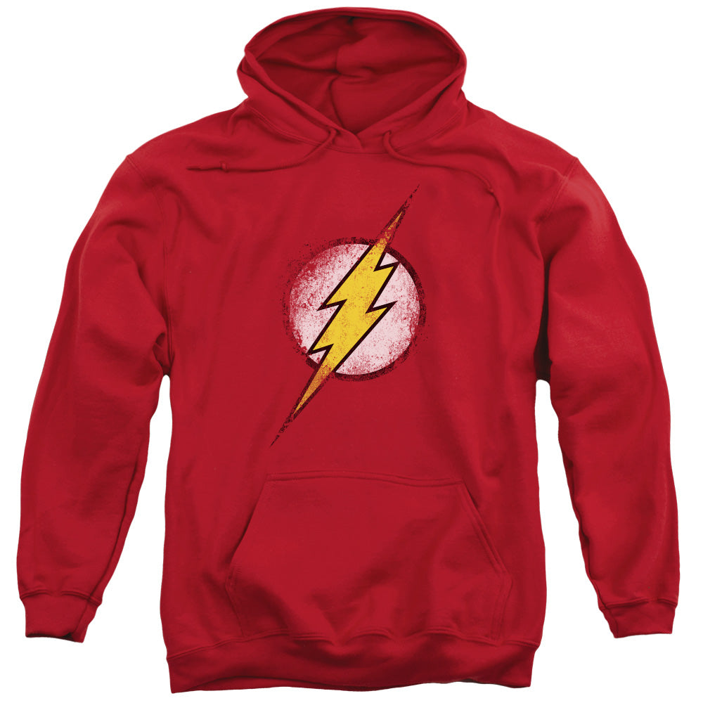 Justice League Destroyed Flash Logo Mens Hoodie Red