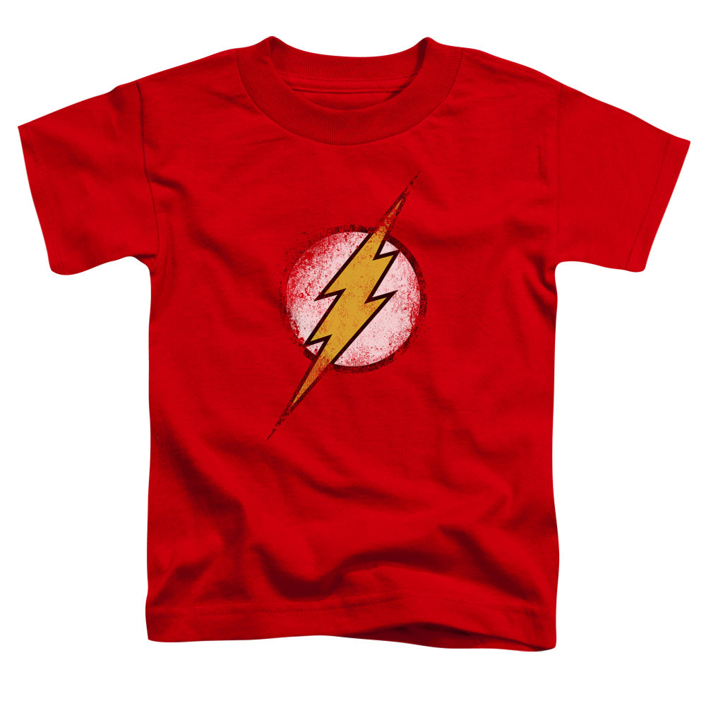 Justice League Destroyed Flash Logo Toddler Kids Youth T Shirt Red