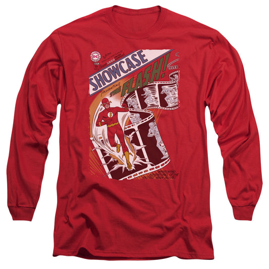 Justice League Showcase #4 Cover Mens Long Sleeve Shirt Red