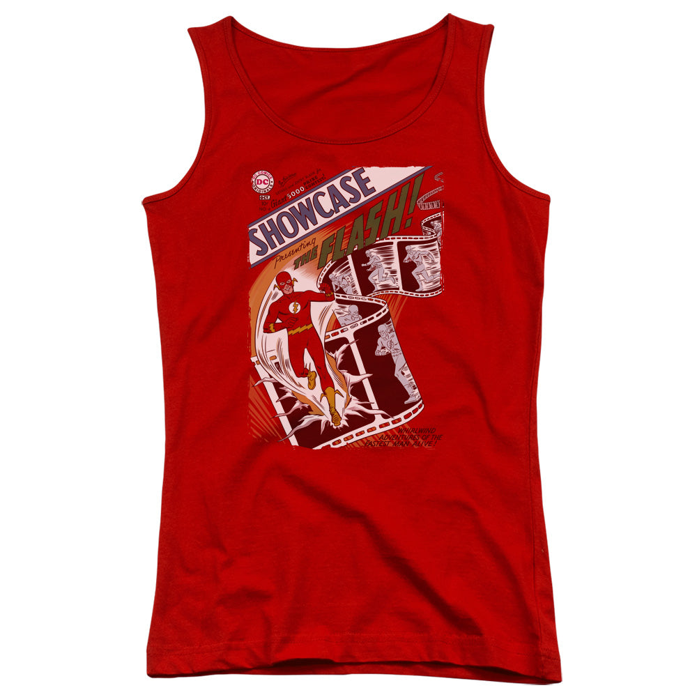 Justice League Showcase #4 Cover Womens Tank Top Shirt Red