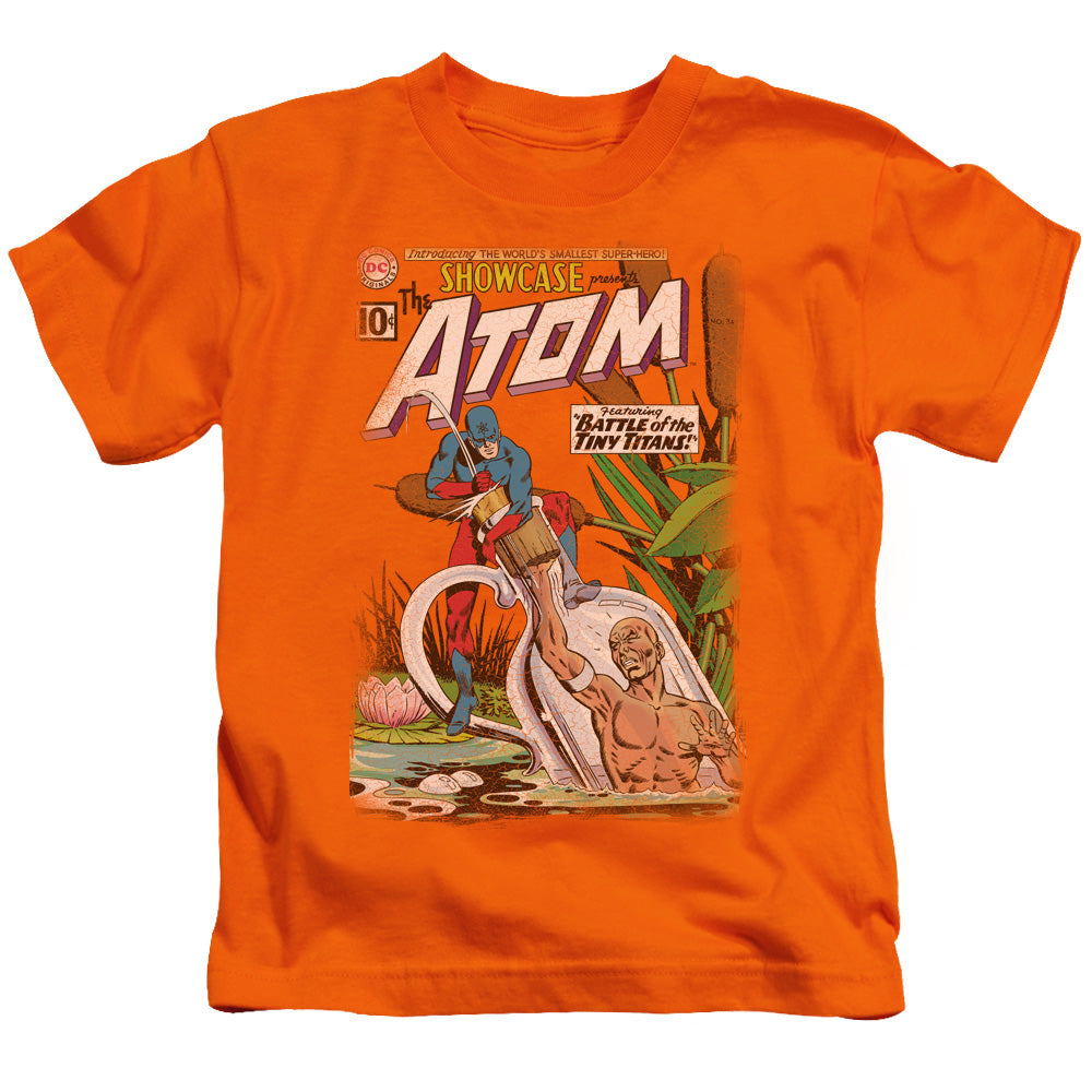 Justice League Showcase #34 Cover Juvenile Kids Youth T Shirt Orange 