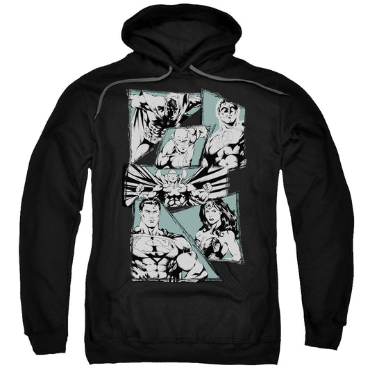 Justice League a Mighty League Mens Hoodie Black