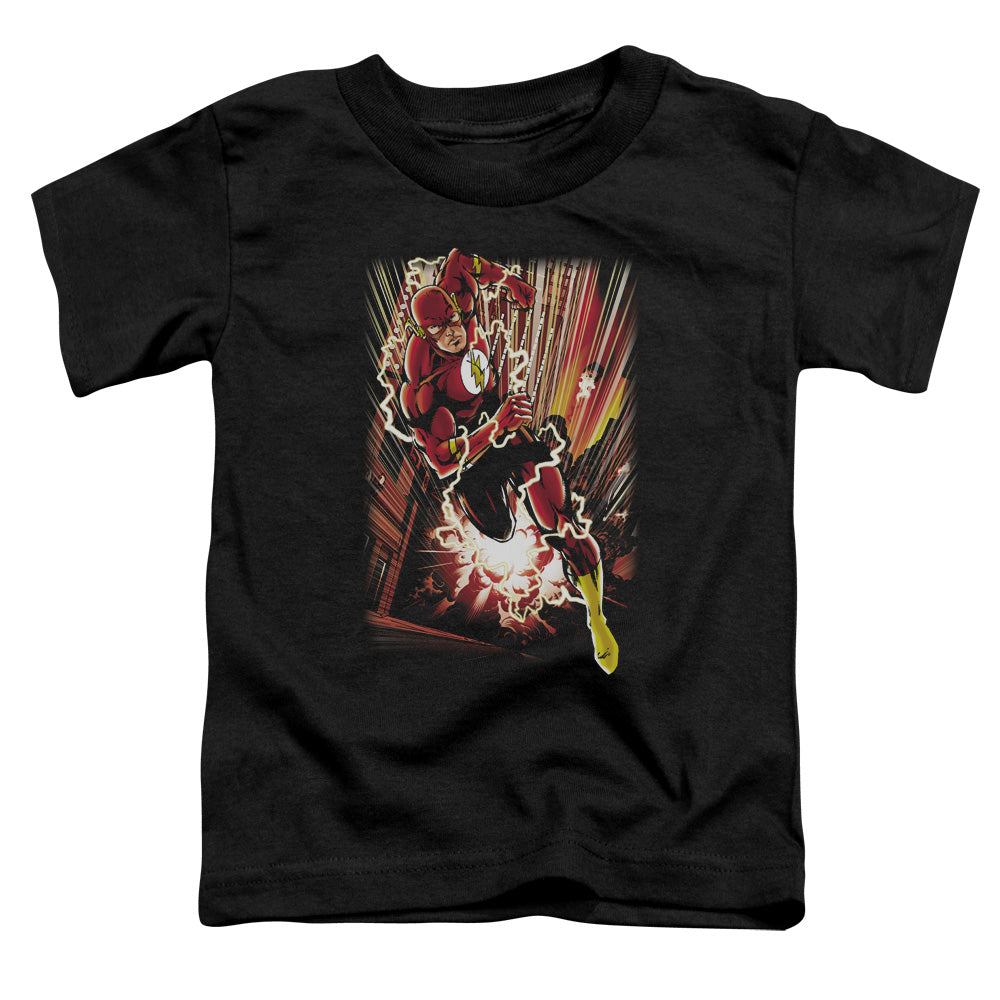 Justice League Street Speed Toddler Kids Youth T Shirt Black
