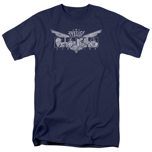 Justice League Justice Wings Mens T Shirt Navy Blue