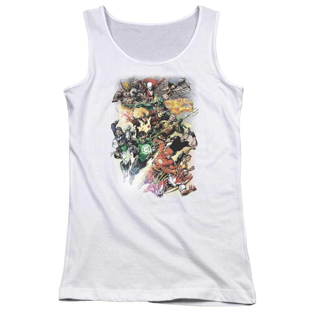 Justice League Brightest Day #0 Womens Tank Top Shirt White