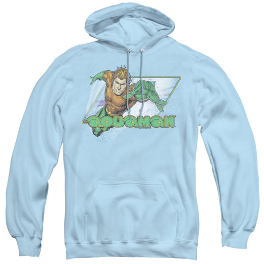 Justice League Aquaman Mens Hoodie Light Blue