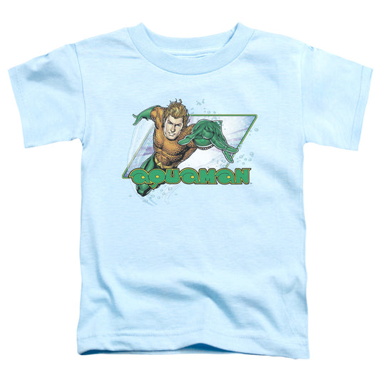 Justice League Aquaman Toddler Kids Youth T Shirt Light Blue