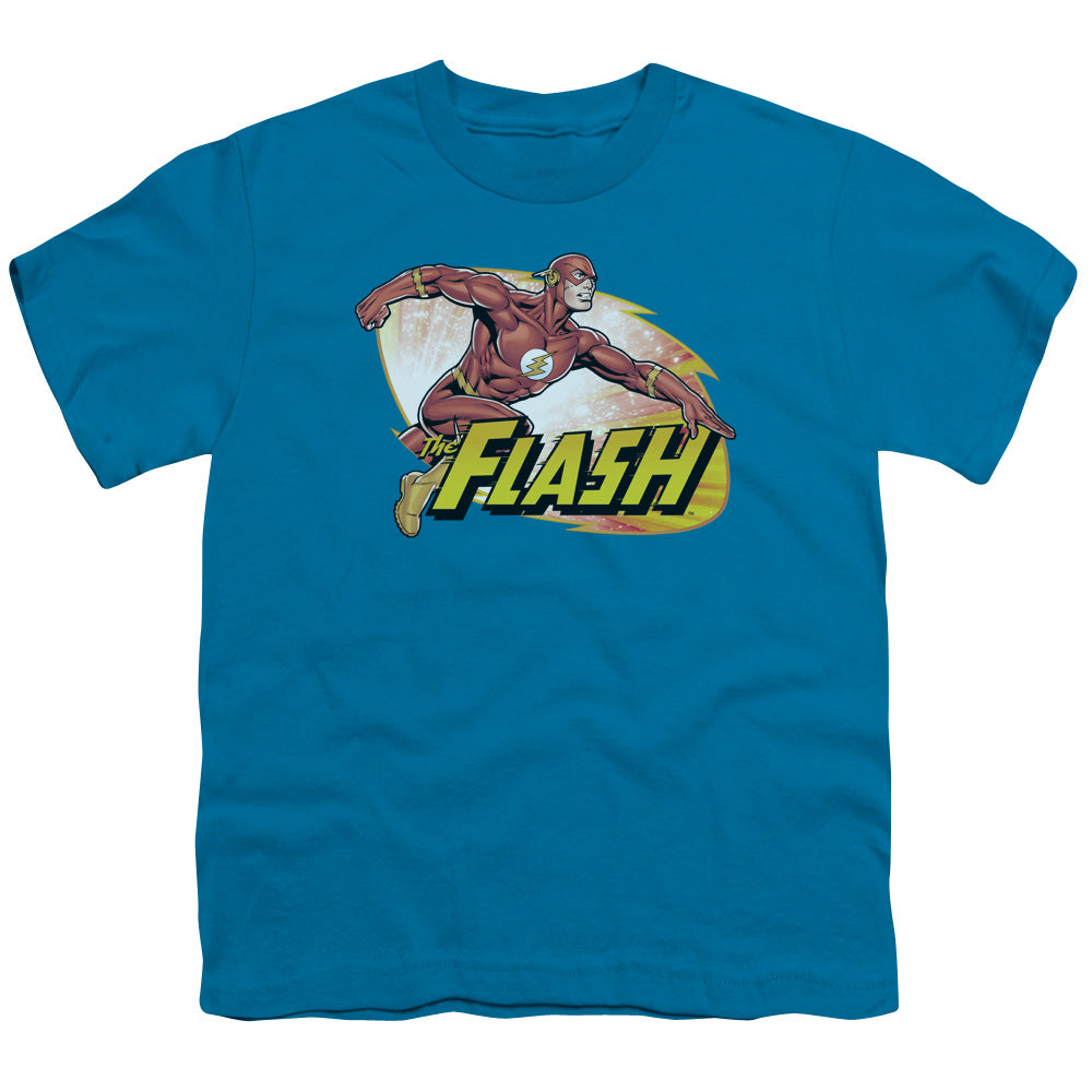 Justice League Flash Zoom Kids Youth T Shirt Turquoise