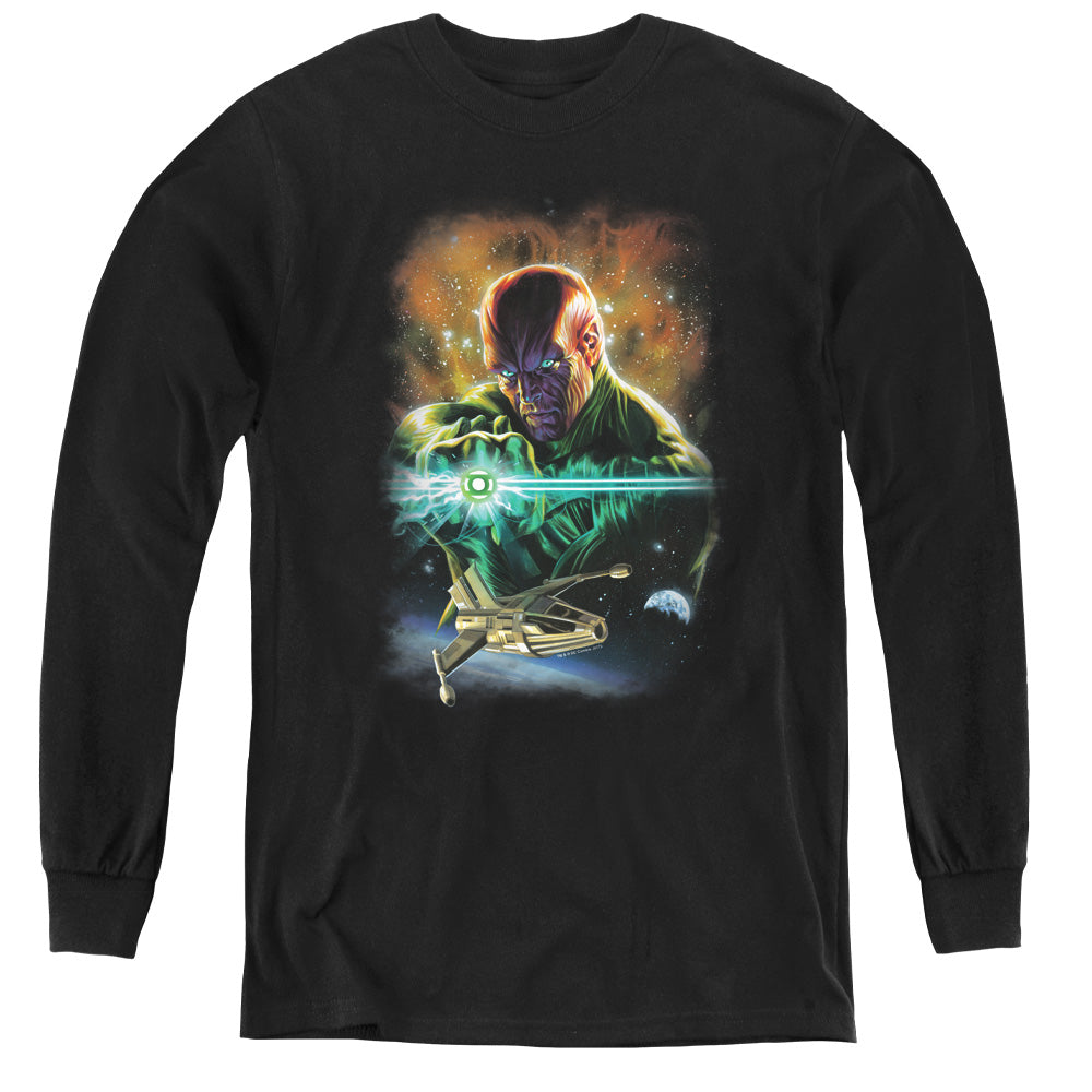 Justice League(Gl) Abin Sur Long Sleeve Kids Youth T Shirt Black