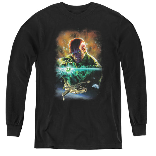 Justice League(Gl) Abin Sur Long Sleeve Kids Youth T Shirt Black